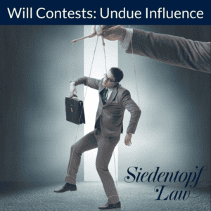 Will contests undue influence
