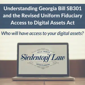Georgia Bill SB301 Digital Assets Act