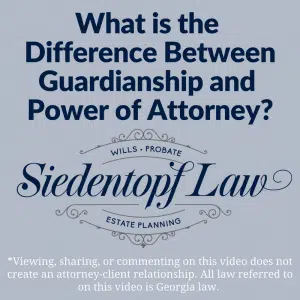 What is the difference between guardianship and power of attorney?