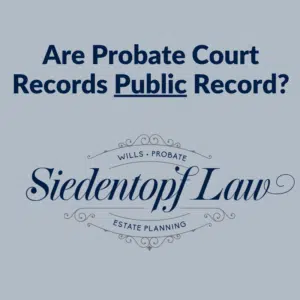 Probate Court Records Public Record