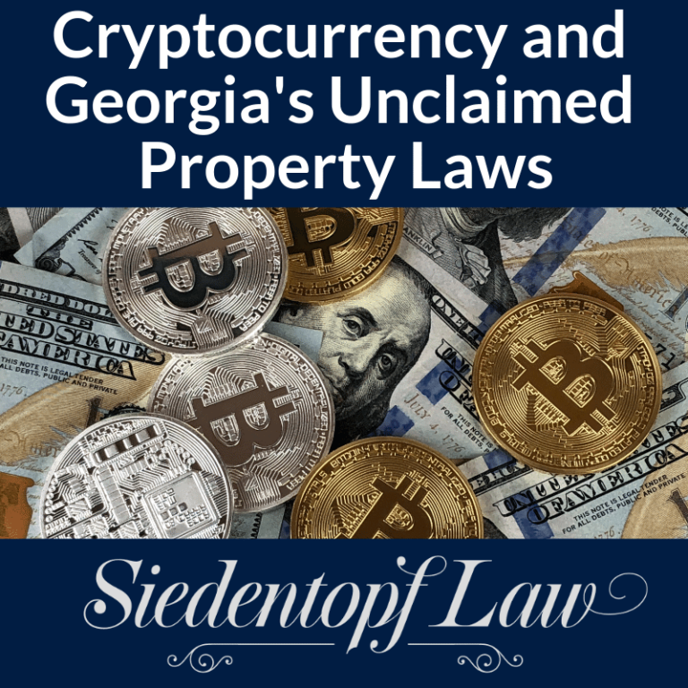 Cryptocurrency and Unclaimed Property Laws Siedentopf Law