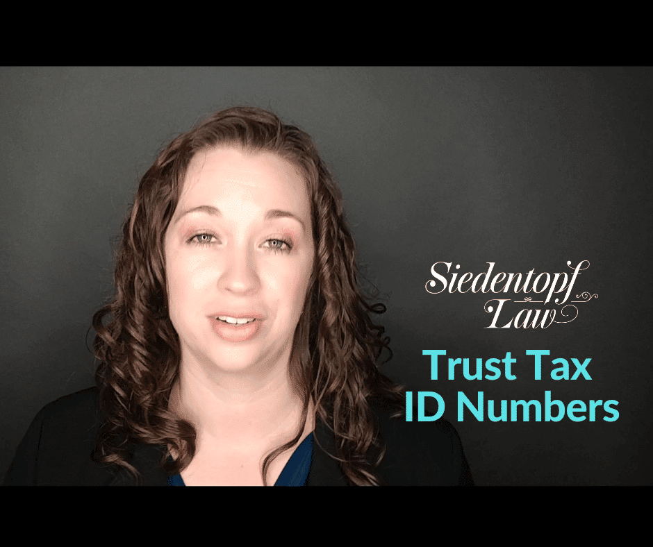 What is your trust tax ID number?