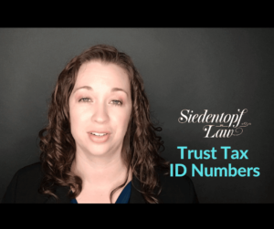 Trust Tax ID Number Trust Tax ID Number