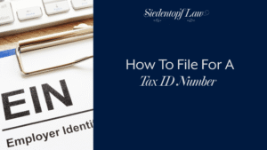 How To File For A Tax ID Number